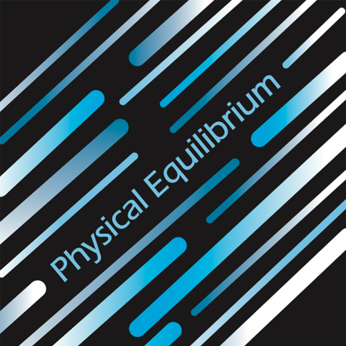 Abstract design featuring dynamic lines and the phrase 'Physical Equilibrium'.