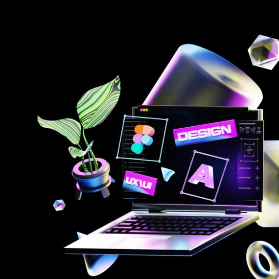 Featured image showcasing a modern and sleek website design on a laptop, representing SEO-focused web design strategies for businesses in Naples, Florida.