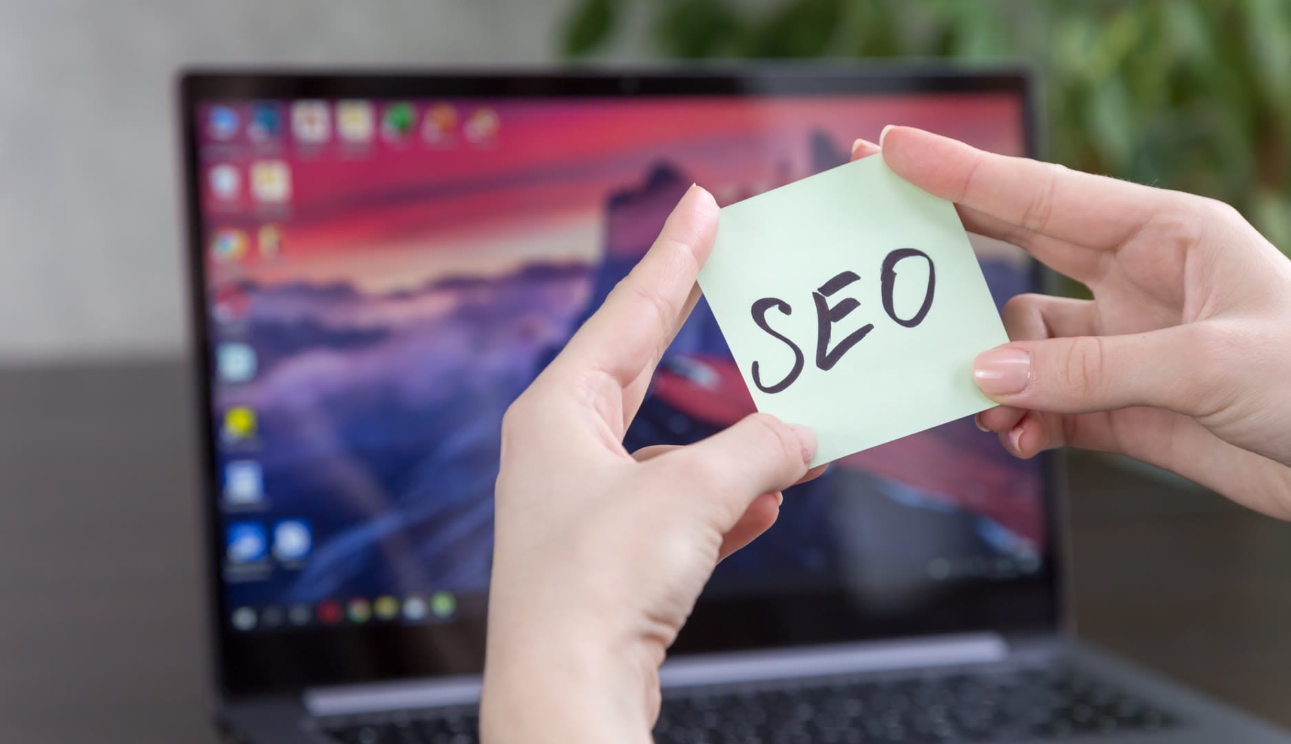 An illustration of local SEO strategies with a business map and digital marketing icons representing enhanced online visibility for businesses in Naples, Florida
