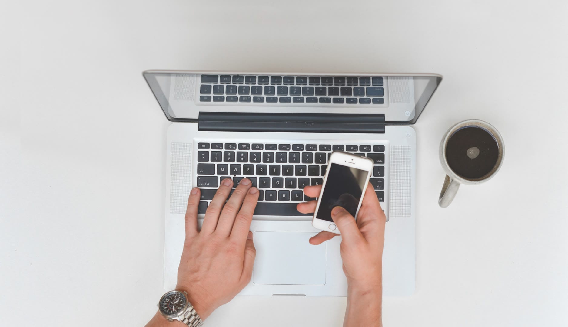 A graphic showing a web designer optimizing a client's website performance on a laptop, symbolizing digital marketing services in Naples, Florida